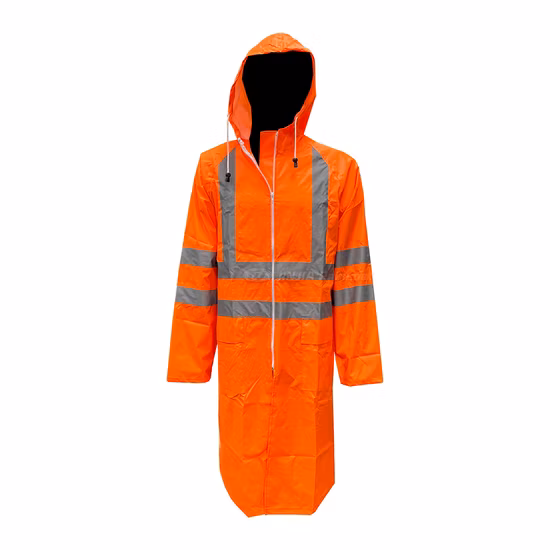 安全反射レインジャケット高視認性防水レインコート